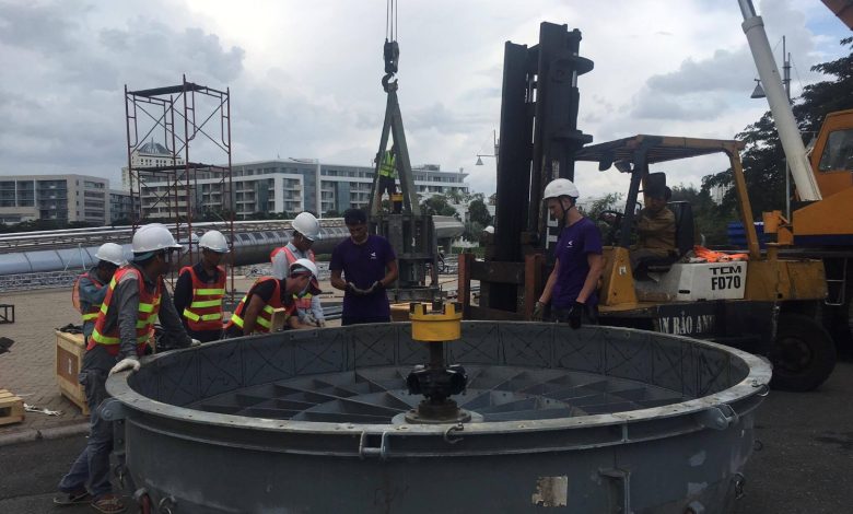 Vận chuyển và lắp đặt thi công hàng triển lãm