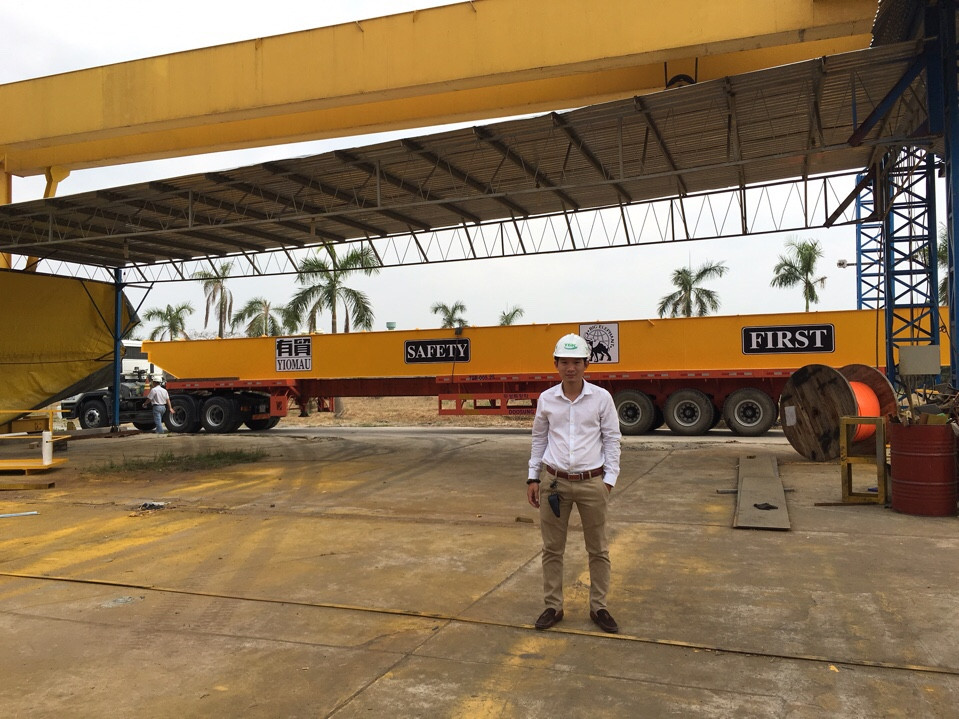 mooc rút cao vận chuyển dầm dài 40m