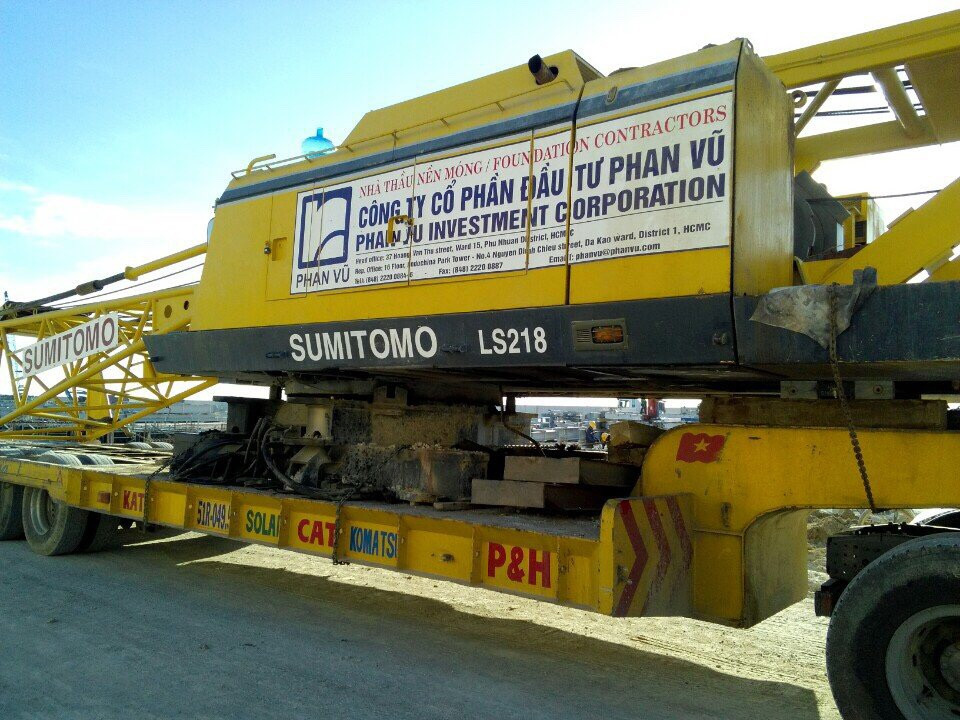 vận chuyển máy công trình bắc nam