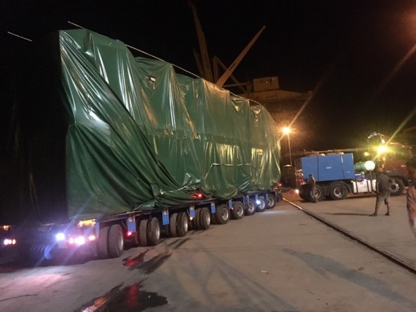 vận chuyển thiết bị dây chuyền cho dự án nhà máy hailiang