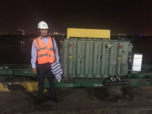 Vận chuyển máy biên thế MBA siêu trường siêu trọng đi Cà Mau