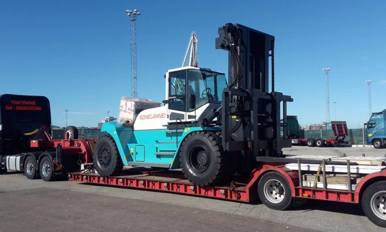 vận chuyển xe nâng quá khổ quá tải