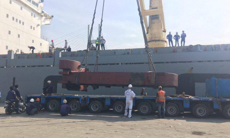 Vận chuyển hàng dự án khung máy cán