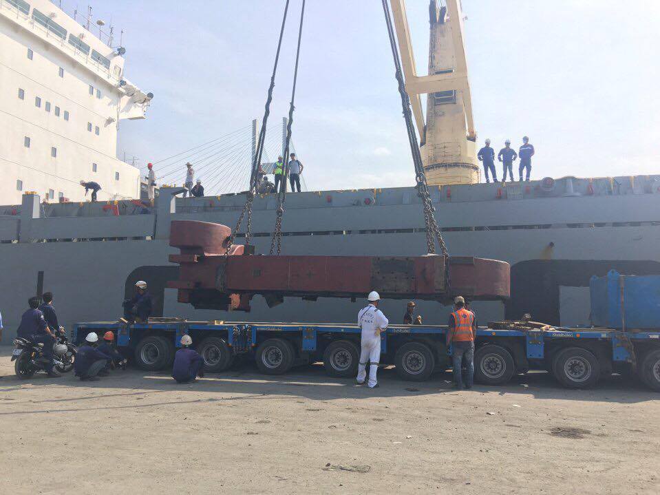 Vận chuyển hàng dự án khung máy cán