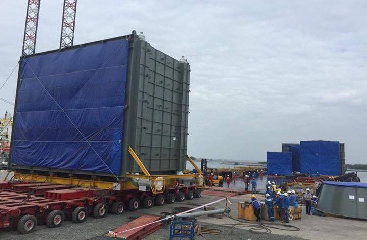 vận chuyển lô hàng dự án dầu khí