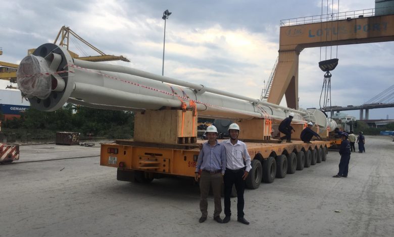 vận chuyển ống khoan cho dự án dầu khí