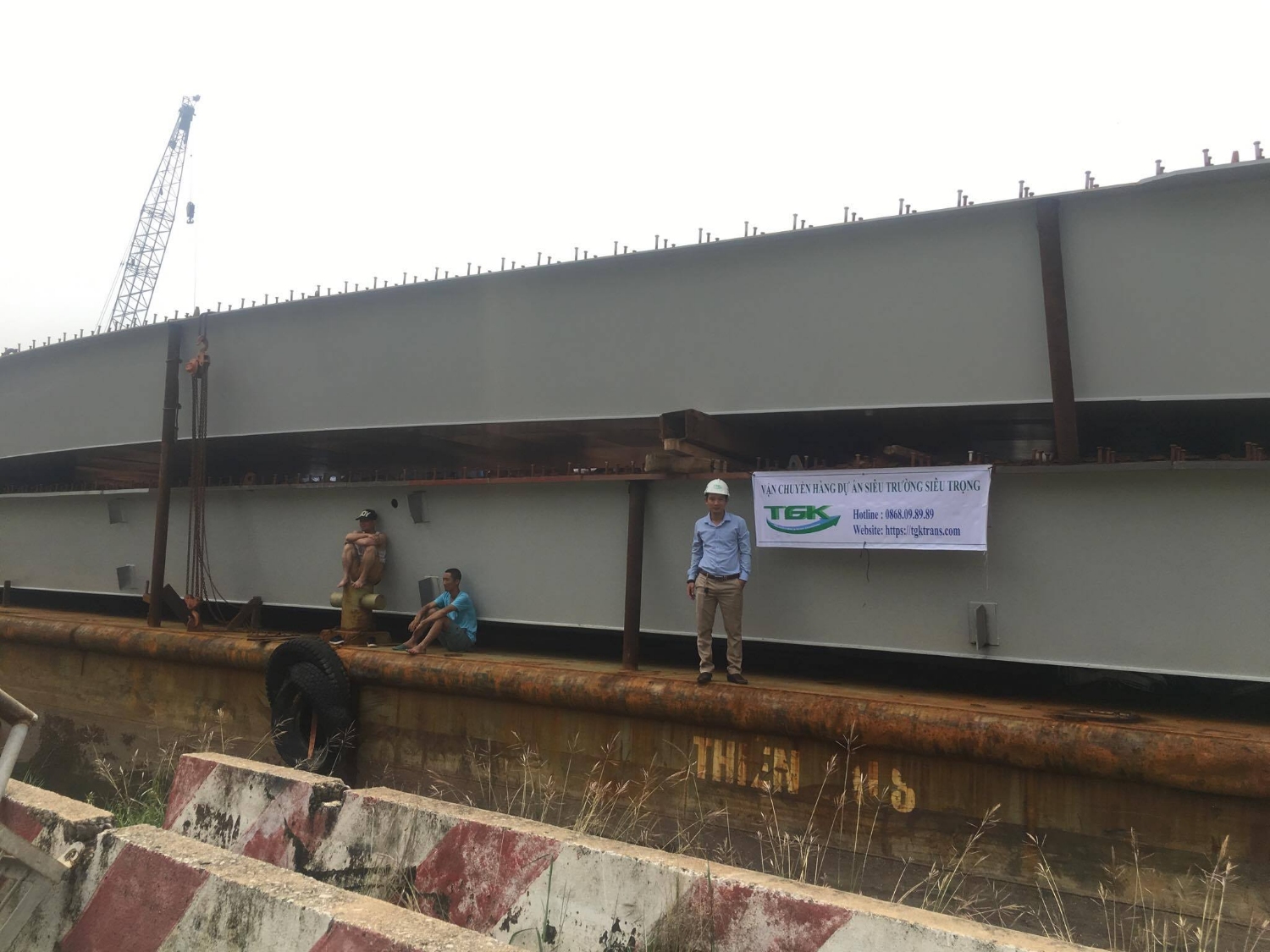 vận chuyển dầm cầu siêu trường siêu trọng