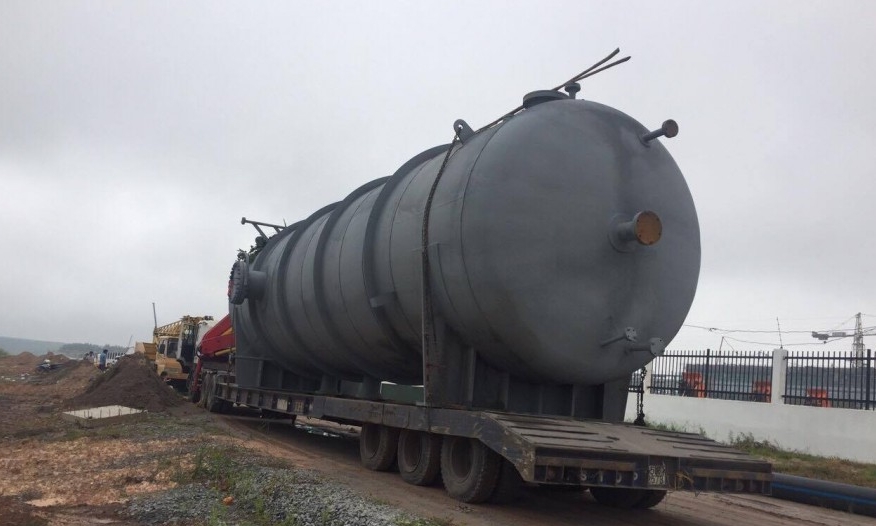 Vận chuyển lô hàng thiết bị bồn oversize đi Bình Dương