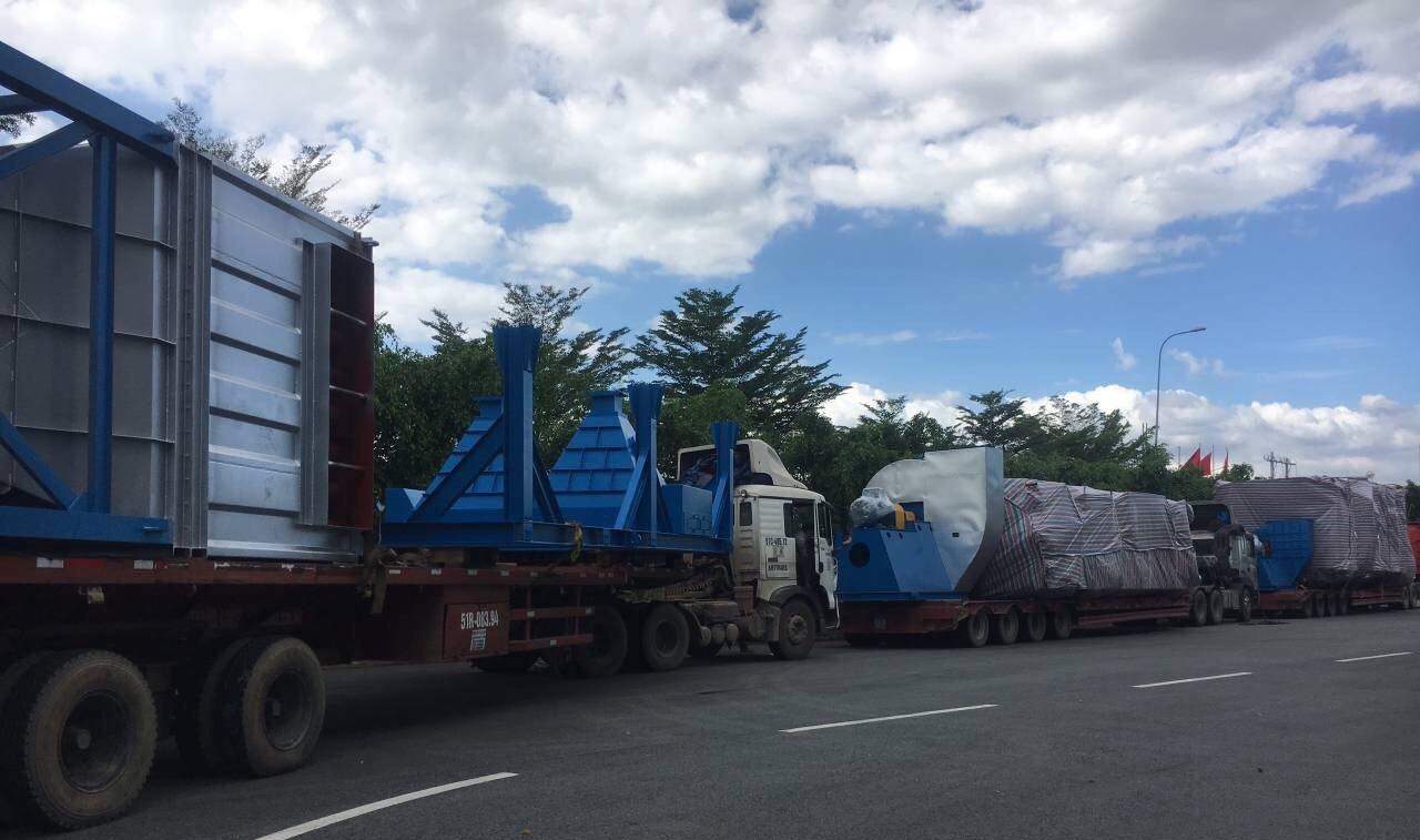 VẬN CHUYỂN DÂY CHUYỀN LÒ HƠI QUÁ KHỔ QUÁ TẢI