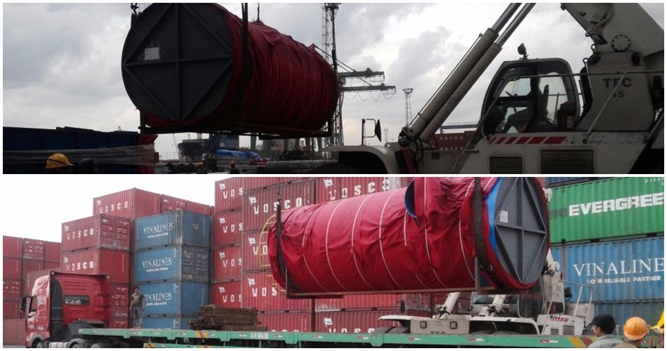 Vận chuyển lô hàng thiết bị bồn